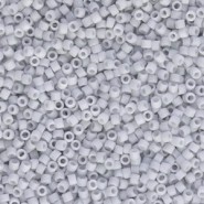 Miyuki delica kralen 11/0 - Opaque frosted pale grey DB-357